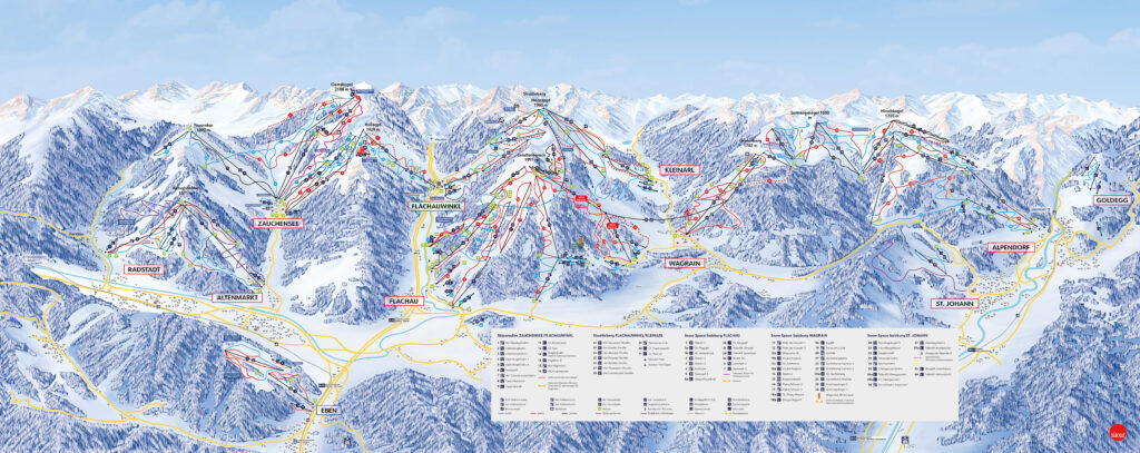 Ski Map Ski Amade Flachau